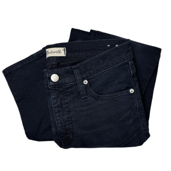 Madewell Jeans Women's Size 26 9” High Rise Skinny In Cold Blue dark Wash - Picture 4 of 16
